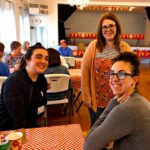 Librarians at volunteer awards dinner