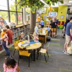 patrons enjoying the Beavercreek library