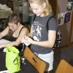 teen opens swag bag