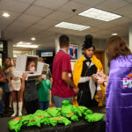 teens checking in for event