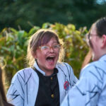 Excited teen