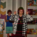 teens enjoying silent disco