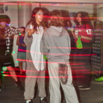 teens enjoying silent disco