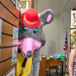 Teen dressed as Chuck-ee Cheese
