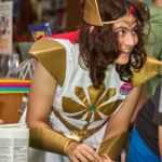 teen dressed as She-Ra makes potion craft