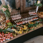 dessert and fruit table