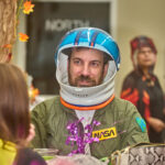 man dressed as astronaut