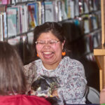 woman laughing