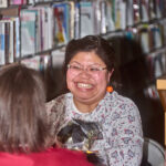 woman smiling
